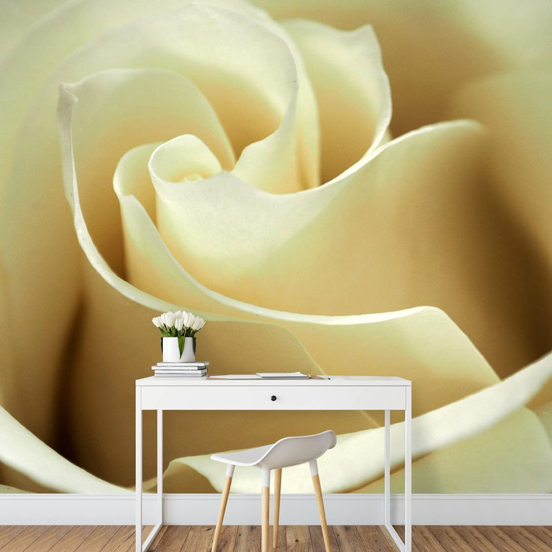 Floral Petal Closeup Border, 66" L x 96" W