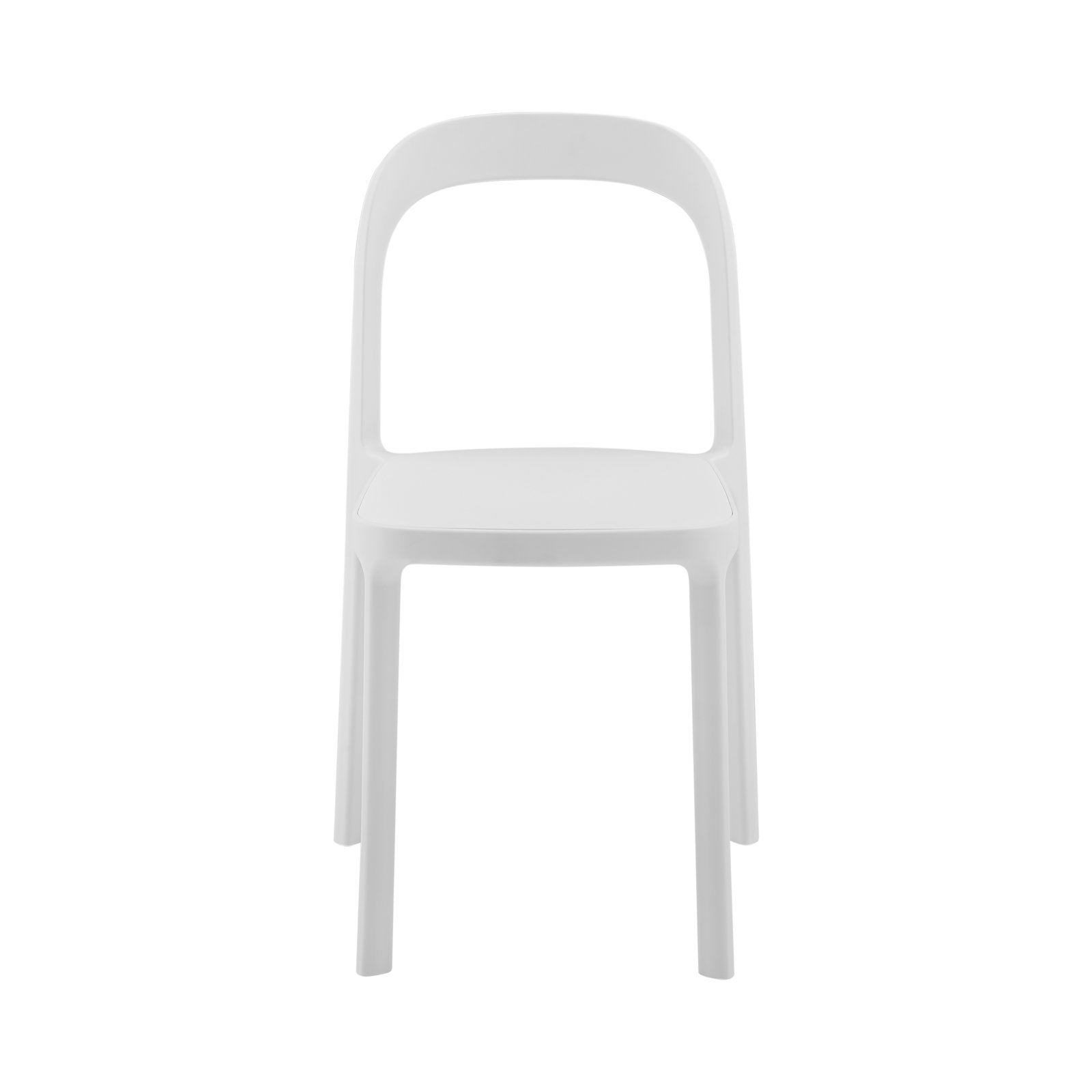 Stackable Patio Side Chair, White