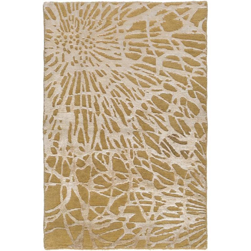 Sylys Wool Geometric Indoor Rug, Rectangle 2' x 4'