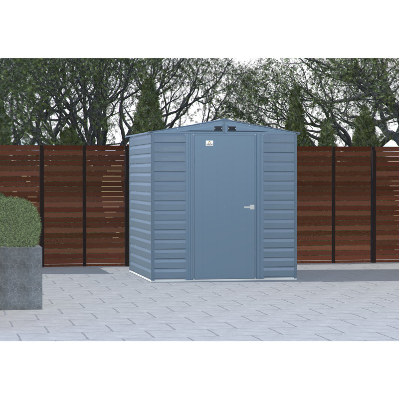 Remise de rangement en acier Select, 6 x 7, bleu gris, Bleu