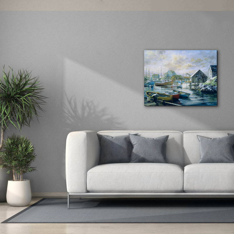  «Good Catch For A Lazy Day» par Nicky Boehme, art mural sur toile, 34 po x 26 po, H 26 po x l 34 po