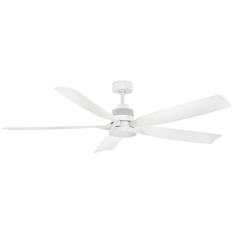 Ventilateur intelligent DEL Hinkley Bodin, Blanc mat, Blanc
