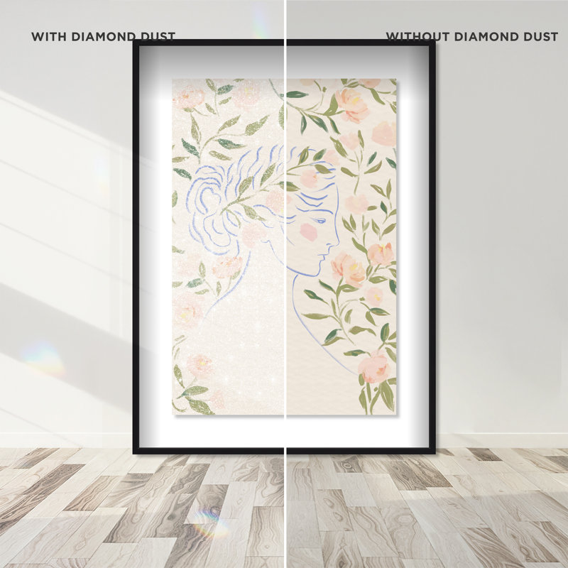 Blooming Hera Print by Oliver Gal, 37.5"H x 25.5"W, Black Shadowbox