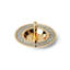 Sitting Pretty Silver Glitter Ring Dish