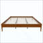 Structure de lit plateforme en bois de bambou massif et solide, avec support en lattes de bois, style moderne et minimaliste, aucun sommier tapissier requis, assemblage facile-1638648088-1638648090