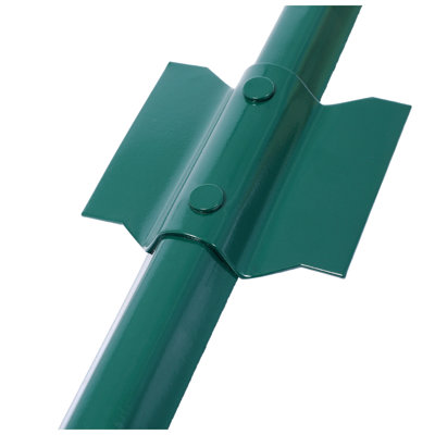 EverStrong 1.1 W x 1.1 D x 60 H 10-Pack Powder Coated Steel U-Channel Fence Post Set