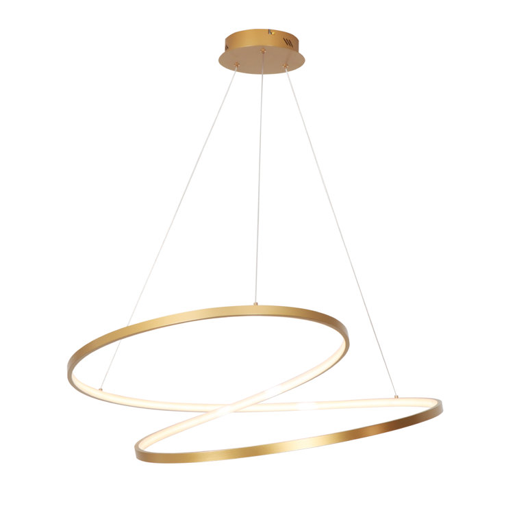 Keahi 1-Light  Wi-Fi Smart Modern Chandelier Led Pendant Goolge Home Echo Voice Control with Remote