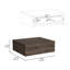 Table de chevet flottante H 5 po, tablette murale moderne avec tiroir-155231043