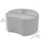 Pro Series Upholstered Crescent Ottoman 18" Height-101256142