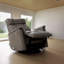 Fauteuil inclinable et pivotant à 360 ° - Appuie-tête et repose-pieds réglables - Suspension sans affaissement - Plusieurs options de revêtement?-1457647787