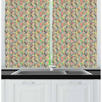 Patchwork Tailored Kitchen Curtain