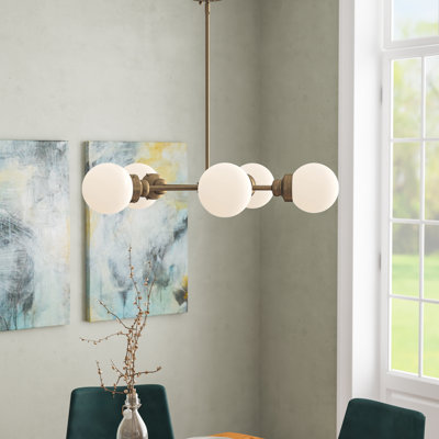 Lustre sphérique Spoutnik à 5 lumières Rabehi