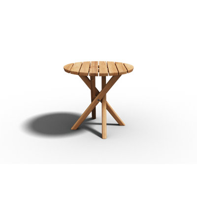 Outdoor Round Teak Side Table