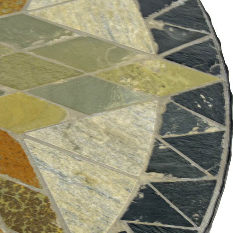 Montilla Garden Stone Mosaic Bistro Table, 73cm H x 60cm L x 60 cm W