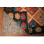 Tapis en laine tissé à plat à motif treillis 9 x 11
