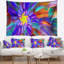 Tapisserie florale spectaculaire en verre coloré avec spirales-28496317