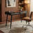 Sedona Cane 45" Semi-Assembled Writing Desk with USB & AC Outlets, Black-94114463