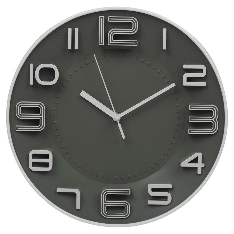Radelina Wall Clock, Dark Gray