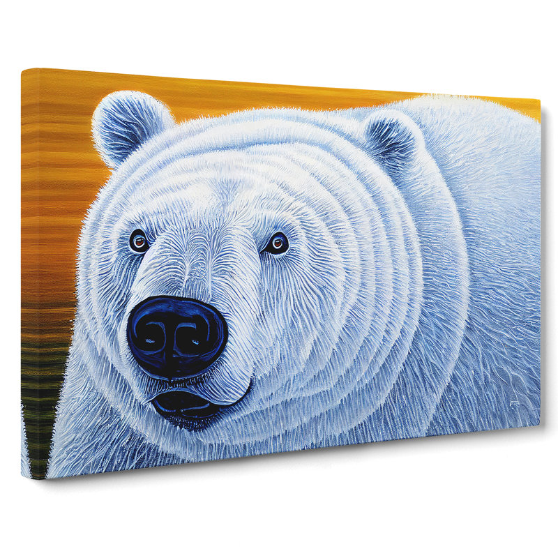 Unique Polar Bear - Wrapped Canvas, 35cm H x 50cm W x 3cm D