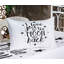 Drap-housse et coussin décoratif Ambesonne I Love You - noir et blanc-106786955