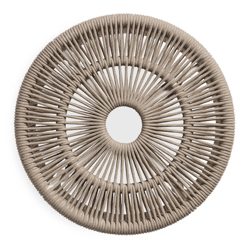 Tether Outdoor Ottoman, Linen