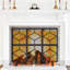 Alboldus wrought iron fire screen