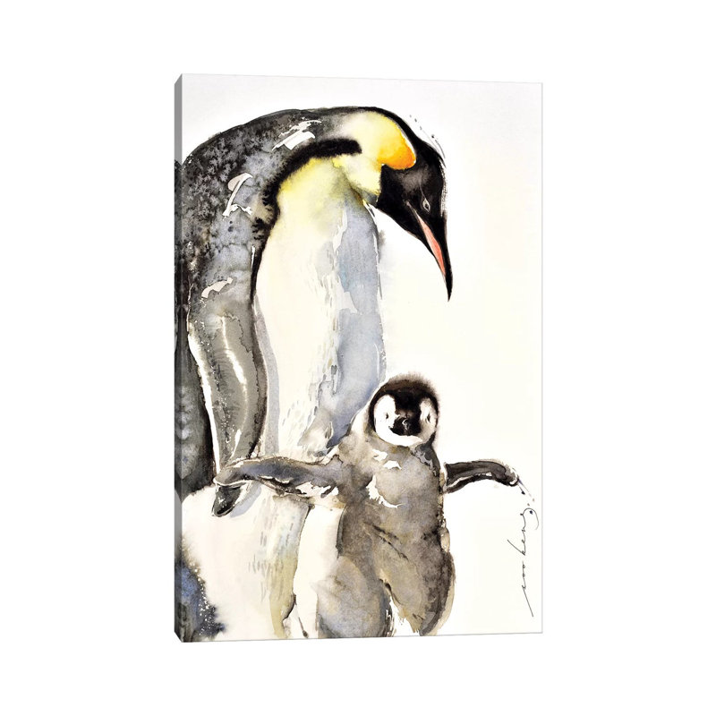 Penguin by Soo Beng Lim - Wrapped Canvas Print, 20.32 cm H x 30.48 cm W