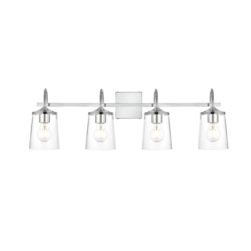Lumière de meuble-lavabo à intensité variable, Chrome, Une lumière, H 10 po x l 14 po x P 14 po