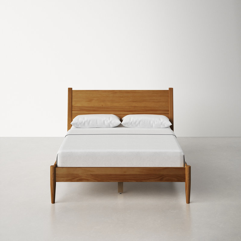Grady Solid Wood Platform Bed - Modern Design
