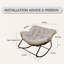 Chaise berçante d'extérieur, chaise berçante de patio-116124095