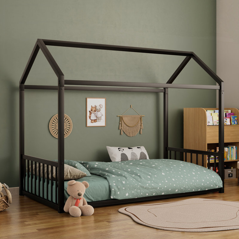 Structure de lit Montessori, Simple, Noir