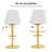 Modern Bar Stools Set Of 2, Adjustable Counter Height Bar Stools With Back For Kitchen & Bar-1427964161