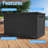 230 Gallon Wood-grain Style Lockable Deck Box With Water Resistant Resin-125496256