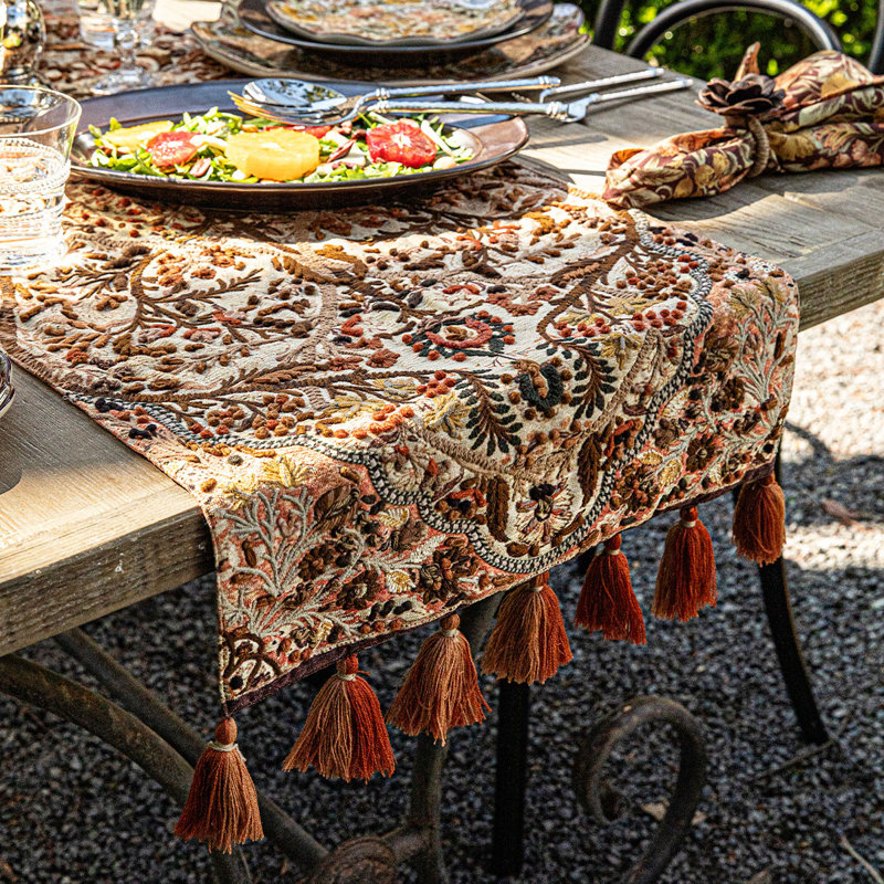 Puro Embroidered 18" X 90" Table Runner