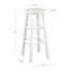 Tabouret de bar / comptoir en bois massif Bernistine-41425136-71099990