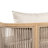 Vibe Outdoor 4-Peice Acacia Wood Woven Rope Conversation Set With Cushions