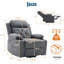 Fauteuil inclinable électrique Power Lift avec massage et chauffage, fauteuil inclinable électrique en cuir PU surdimensionné-764208231