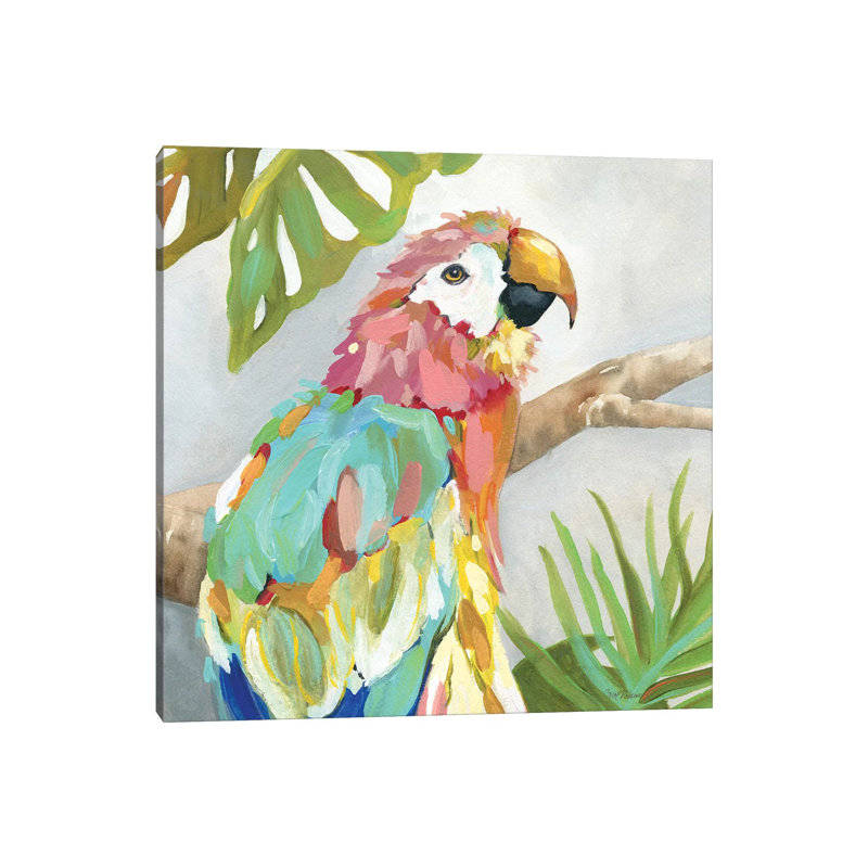 Tropical Plumage by Carol Robinson - Wrapped Canvas Painting, 66.04 cm H x 66.04 cm W x 1.91 cm D