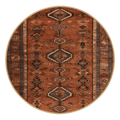 Tapis brun lavable à la machine