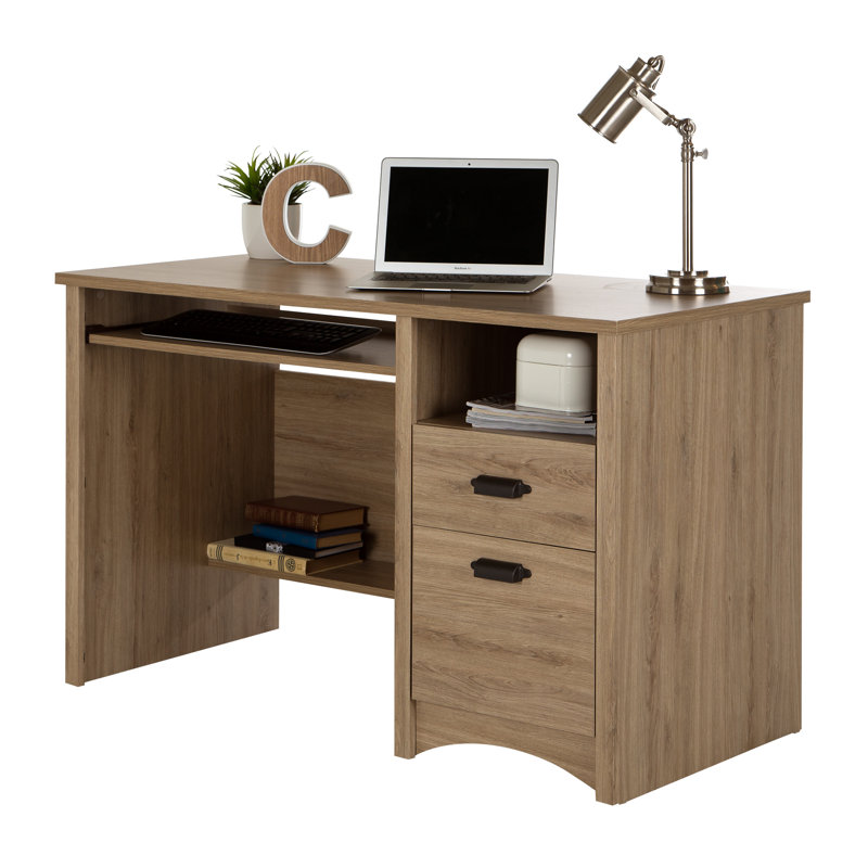 Cardell Computer Desk, Rustic Oak