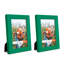 Ensemble de 2 cadres à photo simples en bois 3 po x 5 po noirs-70853743-70853737