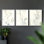 Étude florale CLxxxvi -Set de 3 estampes numériques giclées -Prêt à accrocher