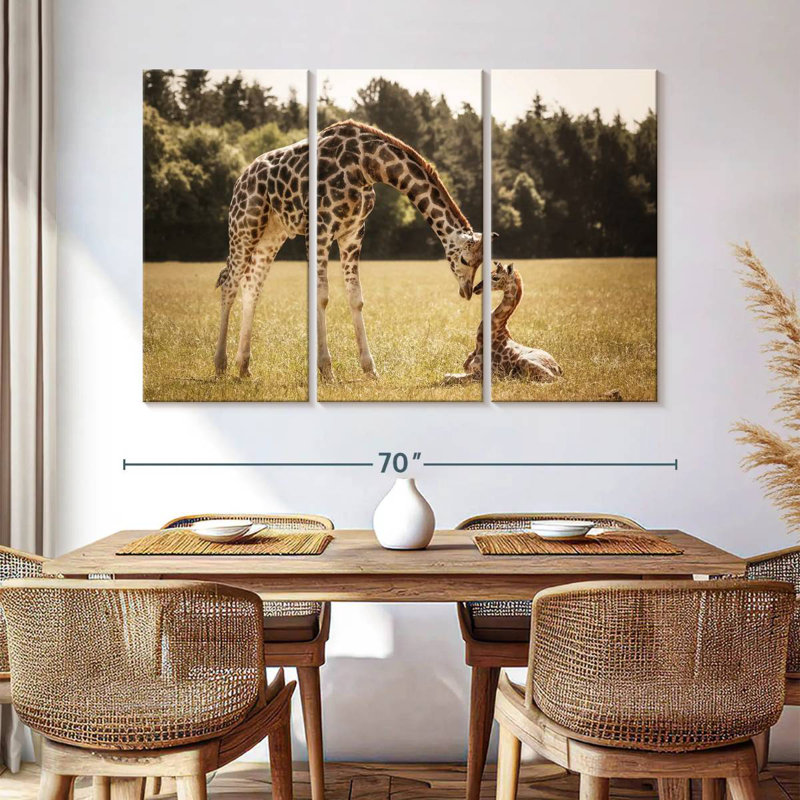 Loving Giraffes, 42" H x 65" W