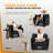 2pcs Chenille Upholstered Skirted Arm Chair Accent Chair With Thin Arms For Living Room-122587321