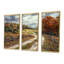 Ensemble de salon art mural vert d'automne-599520656-599520657