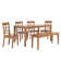 Alexa-Mae 6 - Person Solid Wood Top Four Leg Dining Set