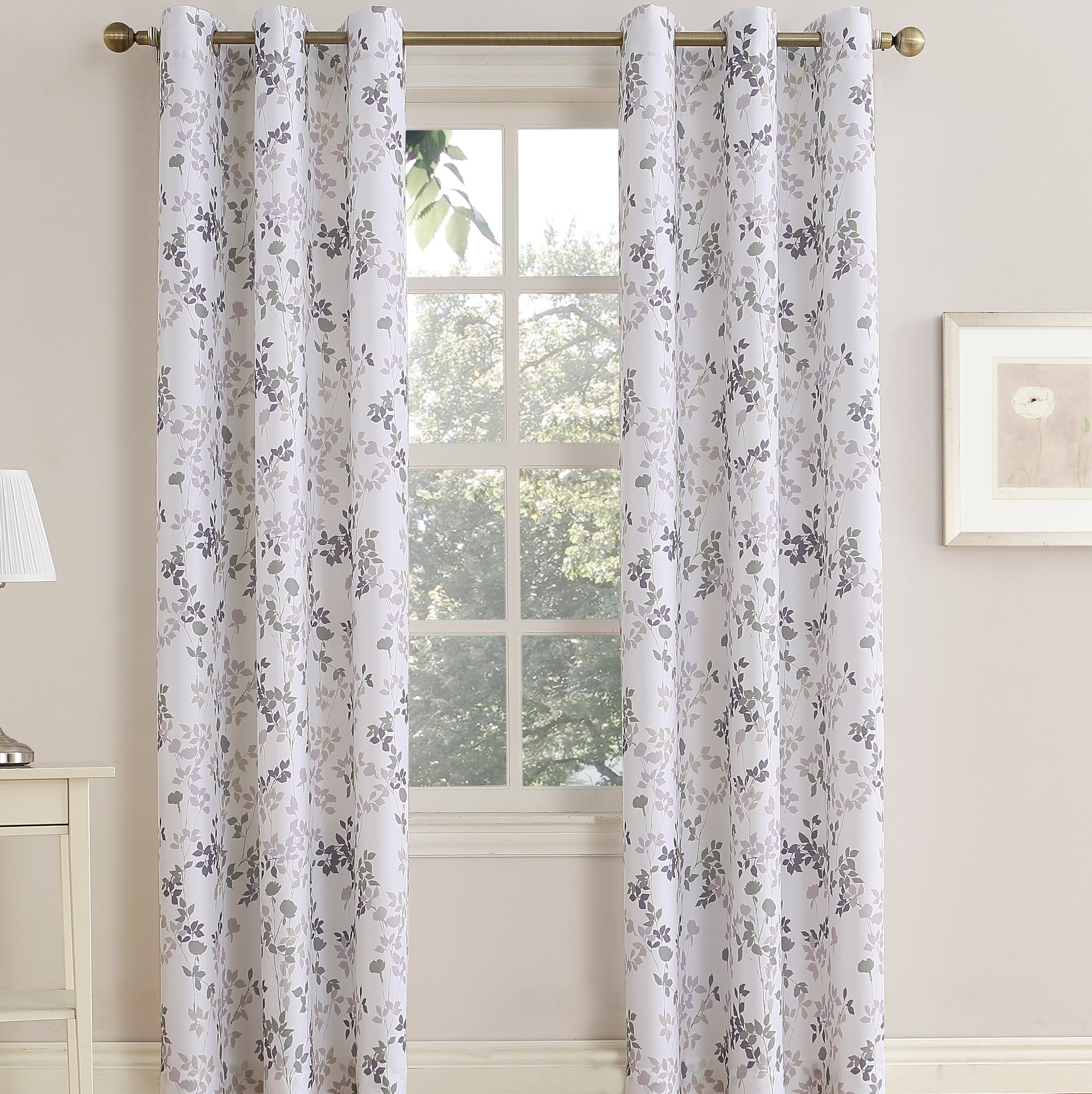 No. 918 Maraline Polyester Room Darkening Single Curtain Panel Panel 