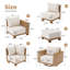 
Ensemble de conversation modulaire pour patio avec fauteuil pivotant 10 personnes Delysa-131078904