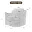 Bronnen Big And Wide Upholstered Cushion Swivel Armchair with Removable Back and Seat Cushion-683606256-679045634
