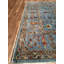 Tapis bleu original en laine et coton noué à la main